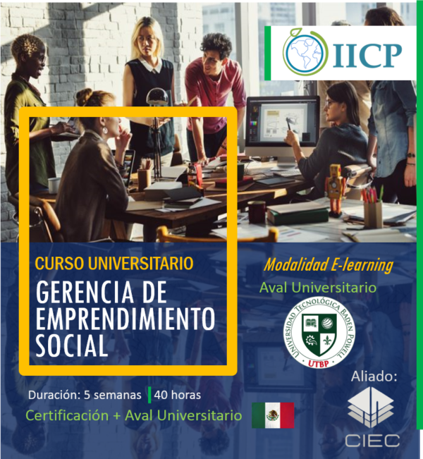 Curso Universitario en Gerencia de emprendimiento social