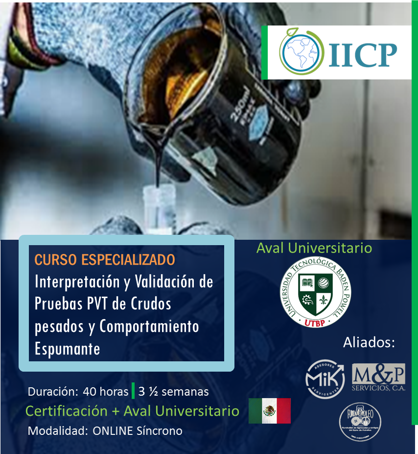 El curso está orientado hacia los conocimientos prácticos para interpretar y validar los resultados de pruebas PVT de crudos pesados y comportamiento espumante, conocimientos necesarios en la elaboración de Estudios Integrados y Simulación Numérica de Yacimientos de petróleo pesado y extra-pesado.